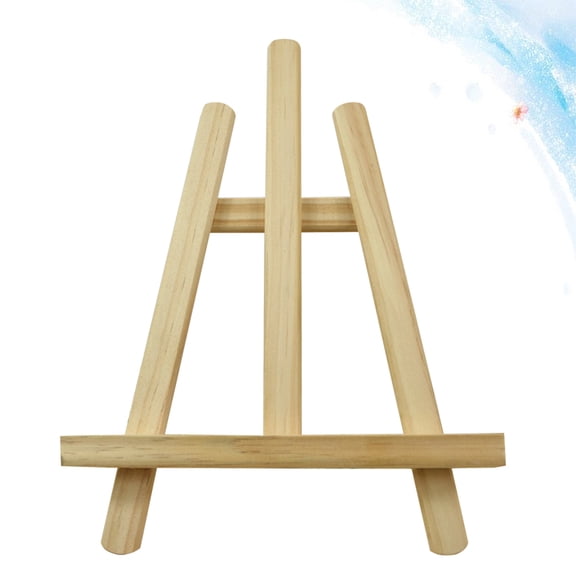 LOLIPPYY Foldable Wooden Triangle Support Easel for Displaying Photos Menus and Art