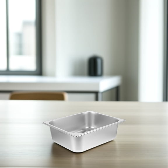 LOLIPPYY Food Pan Stainless Steel Buffet Serving Tray for Home Use 1Pack