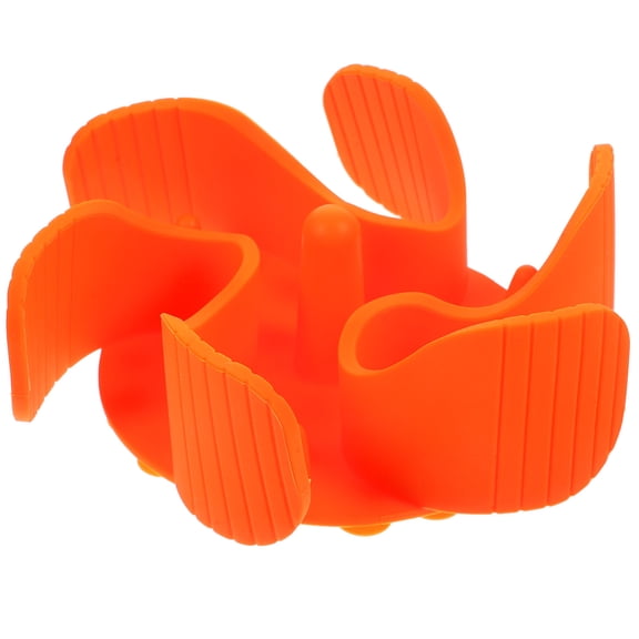 LOLIPPYY Food Safe Silicone Slow Feeder Insert for Dog Bowls Orange Suitable for Multiple Materials