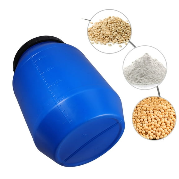 LOLIPPYY Food Storage Buckets Gallon Jug Blue Plastic Thick Design for Storing Liquid 1Set