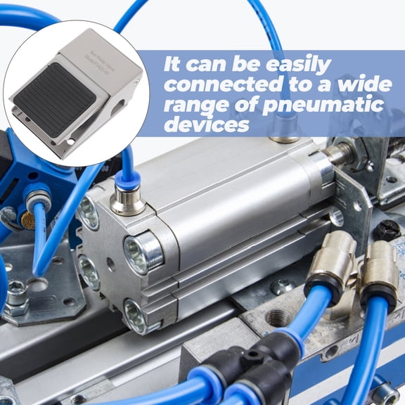 LOLIPPYY Foot Pedal Valve Air Switch White Pneumatic Foot Operated Valve for Efficient Replacement