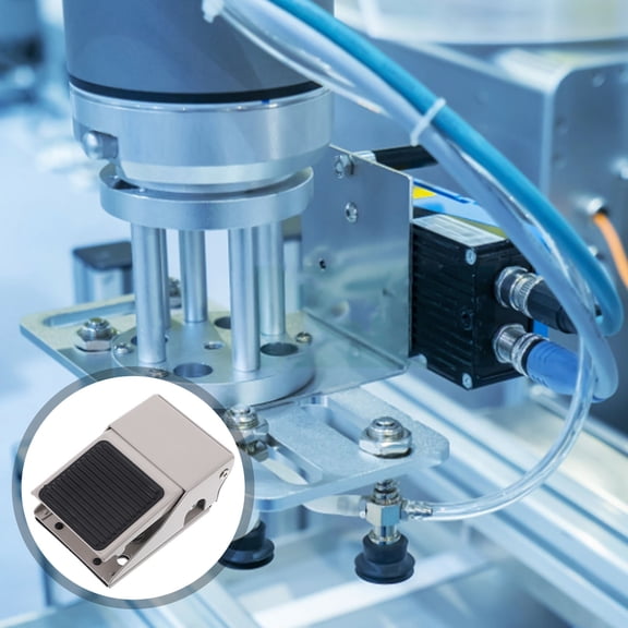 LOLIPPYY Foot Pedal Valve Switch White Pneumatic Air Valve for Reliable Replacement Use