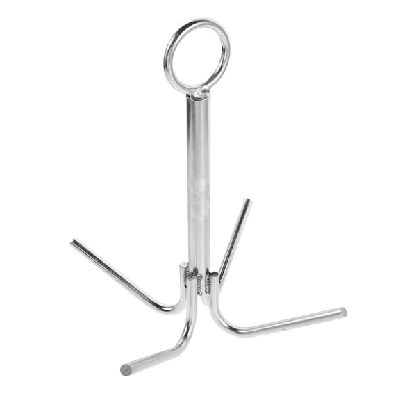 LOLIPPYY Four-Prong Galvanized Boat Anchor 1Set Stainless Steel For Yachts Kayaks And Canoes Marine Use