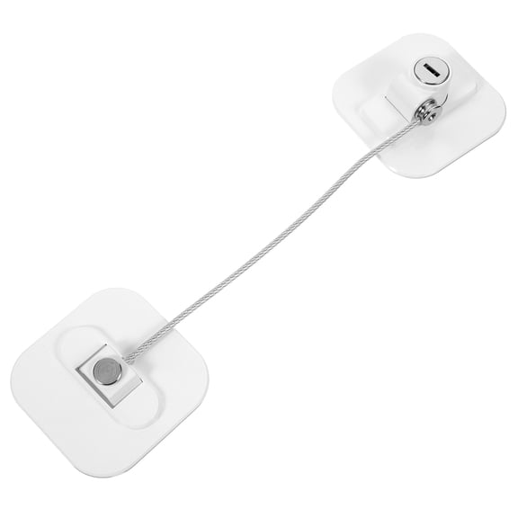LOLIPPYY White Fridge Lock No Punch Installation Refrigerator Safety Lock for Home Use