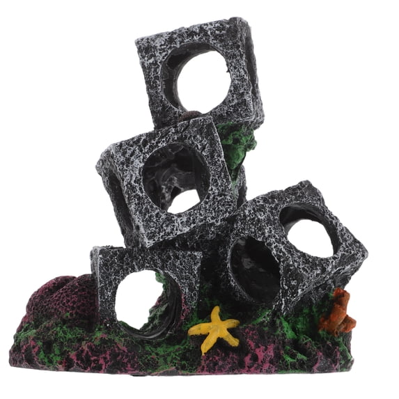 Curated visual reference: Fresh Look at Lolippyy Freshwater Aquarium Resin Stacking Cave Decor With Natural