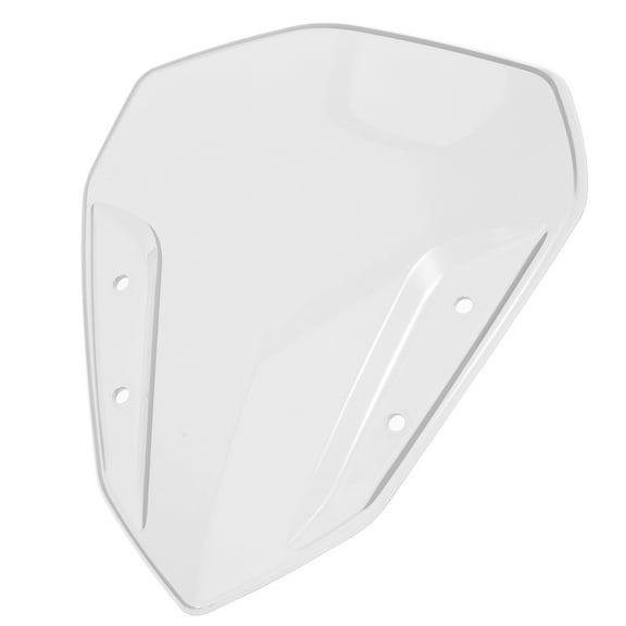 LOLIPPYY White Front Windshield Deflector for Motorcycle Riding, Plastic, 1 Set for Enhanced Wind