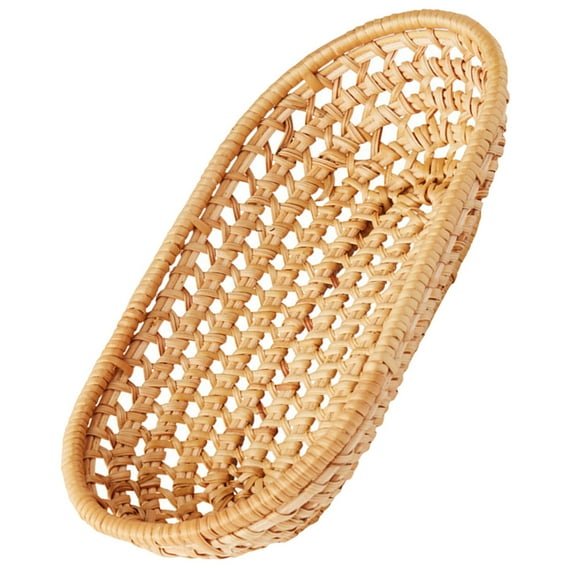 LOLIPPYY Fruit Basket For Kitchen Khaki Woven Storage For Home Use 1Pcs