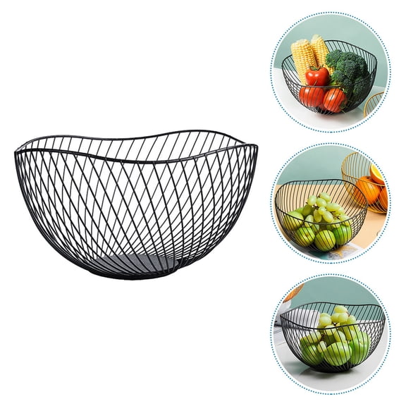 LOLIPPYY Fruit Snack Organizer Iron Wire Basket for Kitchen Use 1Pack