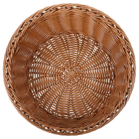 LOLIPPYY Fruit Storage Basket Woven Storage Basket Brown 1Pcs for Home Decoration
