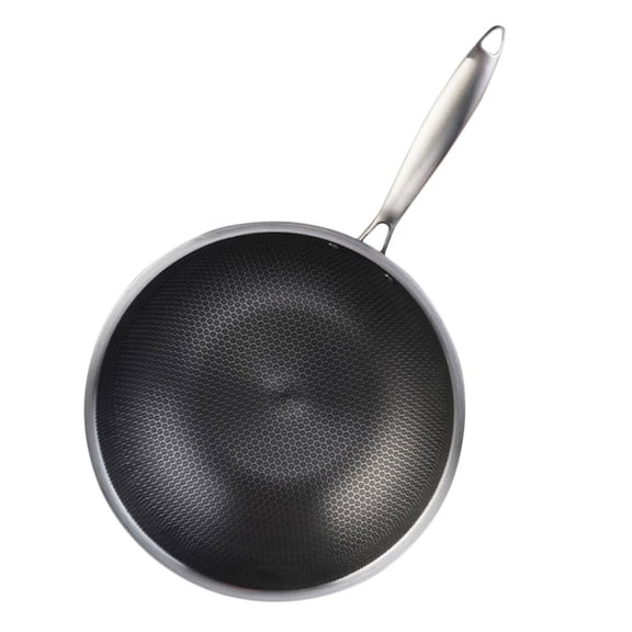 LOLIPPYY Frying Pan Nonstick Stainless Steel Material with Comfortable Grip for Home Use Cooking