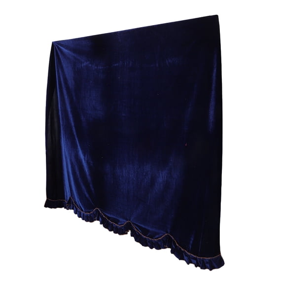 LOLIPPYY Full Protective Cover for Upright Piano Dark Blue Pleuche with Luxurious Touch 1Pack