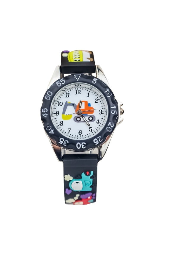 Fun Cartoon Silicone Quartz Watch For School Travel And Outdoor Activities