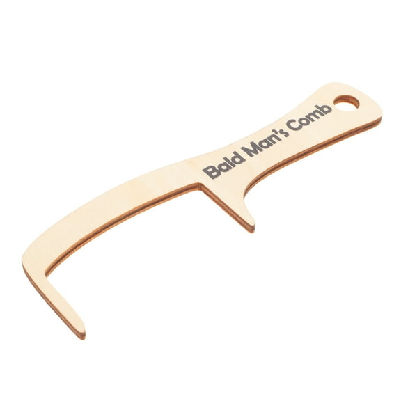 LOLIPPYY Funny Wood Bald Man Grooming Hair Comb Styling Large Wide Tooth Comb Pranks Comb Prop For Clown Costumes And Comedy Acts