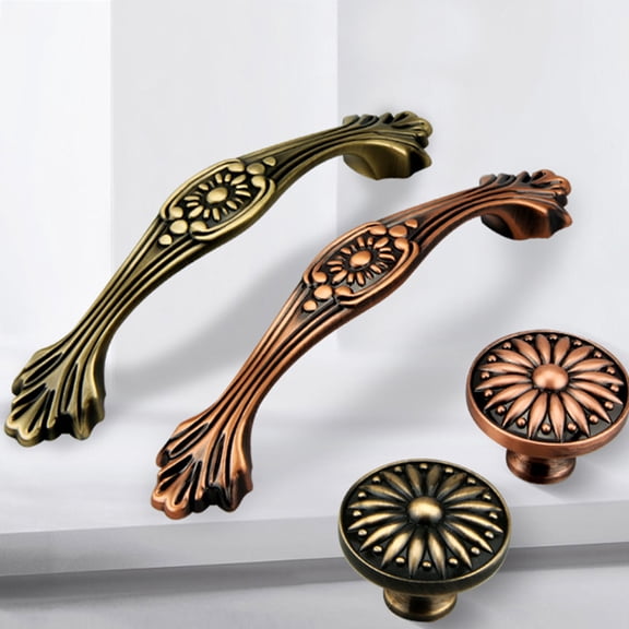 LOLIPPYY Furniture Drawer Handle Made of Zinc Alloy for Decor Red Color Suitable for Kitchen Cabinet 2pcs