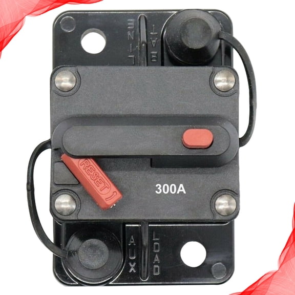 LOLIPPYY Fuse Circuit Breaker Black with Water Resistant Housing Easy Installation for Circuit Protection Use