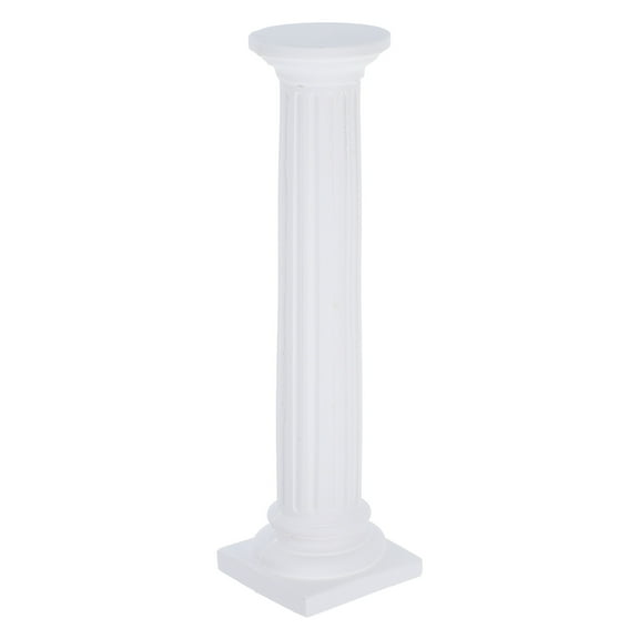 LOLIPPYY Garden Decorative Columns White Plaster Home Decor for Mall Decoration 1Set