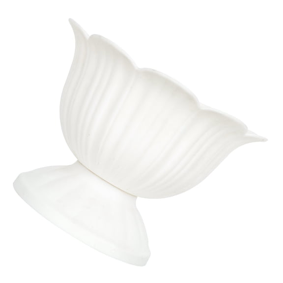 LOLIPPYY White Round Garden Planter Pot, PP Material, 5.5x4.1in, Ideal for Homeowners, Indoor and Outdoor Use, 1 Piece