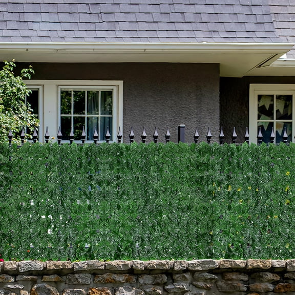 LOLIPPYY Garden Trellis with Leaves Artificial Plants Home Decor Plastic Greenery 1Pack