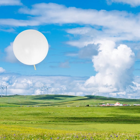 LOLIPPYY Giant White Latex Weather Balloon for Meteorological Observation and Aerial Survey Decoration