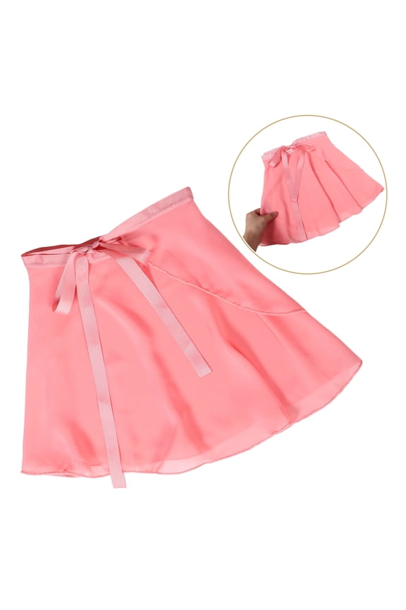 Girls Ballet Skirt Wrap Nylon Dance Practice Skirt for Performance 1Pack