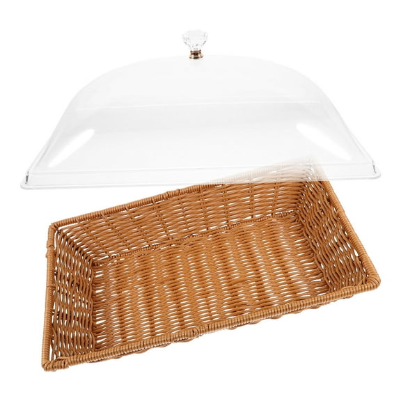 LOLIPPYY Bread Basket Set with Clear Lid - Multi-Use Bread Baskets, 1 Set
