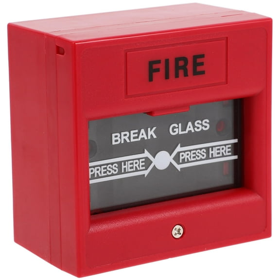 LOLIPPYY Glass Break Alarm Button Red for Home Security Emergency Door Release with Manual Reset