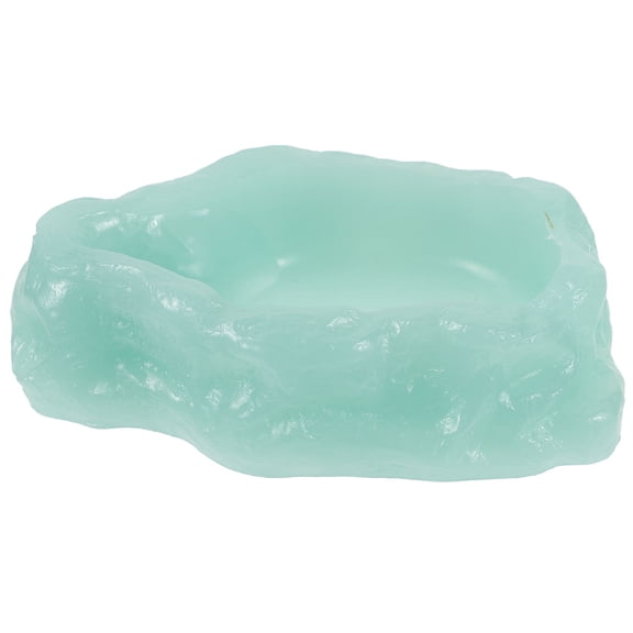 LOLIPPYY Glow in Dark Luminous Reptile Water Bowl with Non Slip Resin Design for Tortoises
