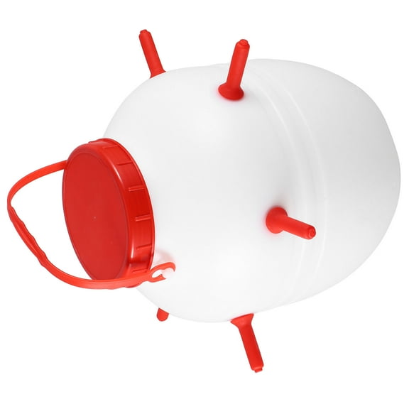 LOLIPPYY White Reusable Feeding Bucket and Bottle for Goat, Lamb, Calf, and Puppy Food Supply