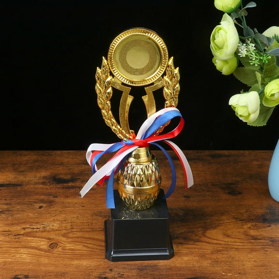 LOLIPPYY Golden Award Trophy with Plastic Base for Party Favors and Competition Prizes