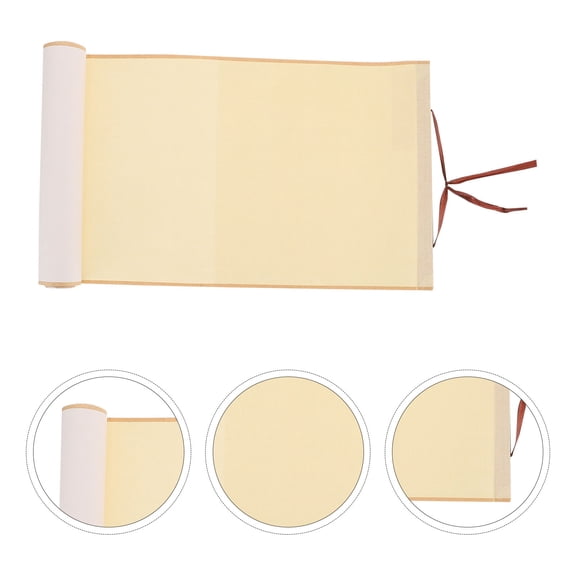 LOLIPPYY Premium Golden Blank Scroll Paper 70x100 cm for Chinese Brush Painting, Art, Rice Paper