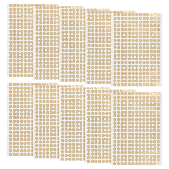 LOLIPPYY Golden Circle Sticker Paper Dot Labels for Packaging Sealing and Office Coding