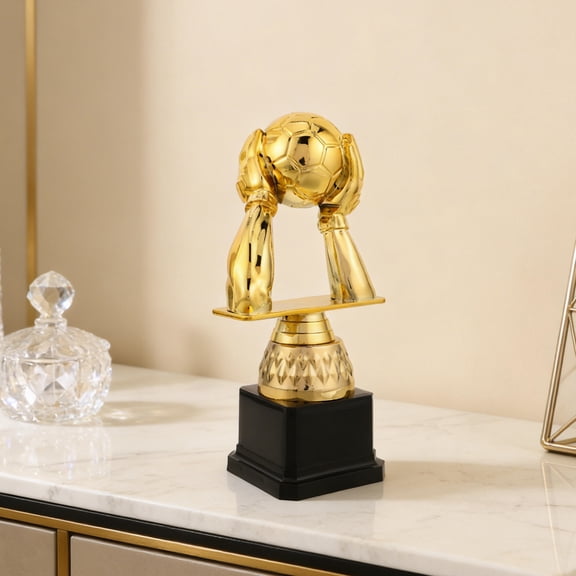 LOLIPPYY Golden Football Trophy Award for Soccer Tournament with Plastic Durable Craftsmanship