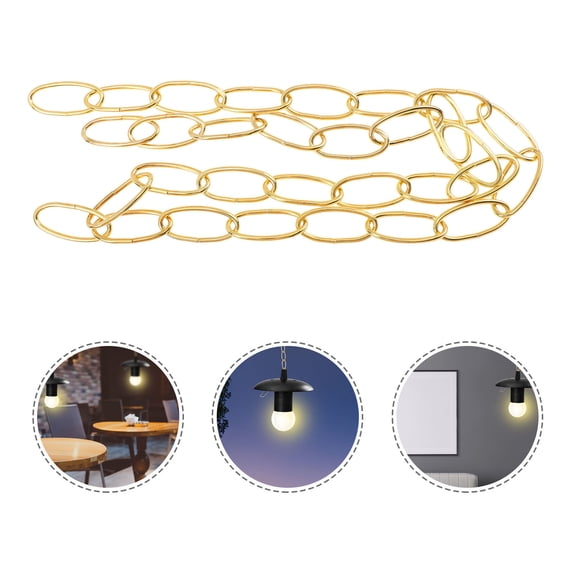 LOLIPPYY Golden Light Hanging Chain Durable Iron with Firm Structure for Decorative Ceiling Light