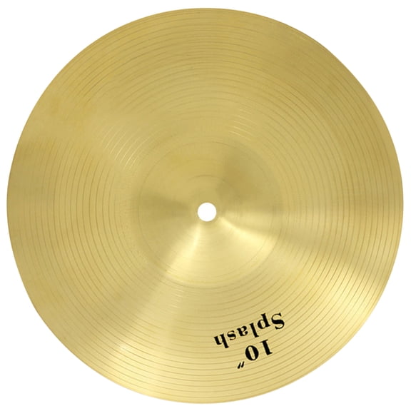 LOLIPPYY Golden Metal Drum Cymbal for Practice Drum Set Durable and Easy to Use Crash Cymbal