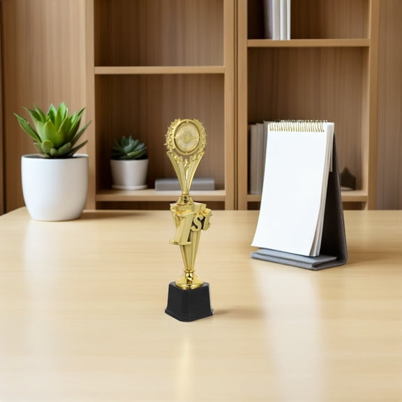 LOLIPPYY Golden Plastic Sports Trophy Award with Star Shape for Championship Recognition