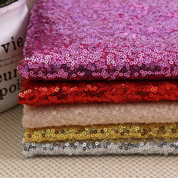 LOLIPPYY Golden Sequin Backdrop Fabric Sturdy and Easy to Use for Costume Projects
