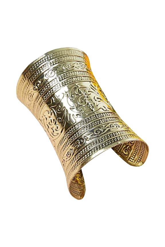 Golden Snake Arm Cuff Bracelet Alloy Durable Upper Arm Jewelry for Dance and Parties