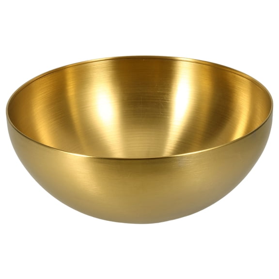 LOLIPPYY Large Golden Stainless Steel Mixing Bowl for Kitchen, Vegetable Wash Basin and Food Prep Bowl