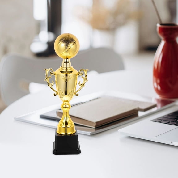 LOLIPPYY Golden Trophy Award for Party Decoration with Creative Shaped Playing Figurine