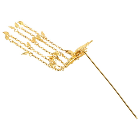 LOLIPPYY Golden Vintage Japanese Hair Accessories Alloy Hairpins for Women's with Craftsmanship Size 7.5 Inch