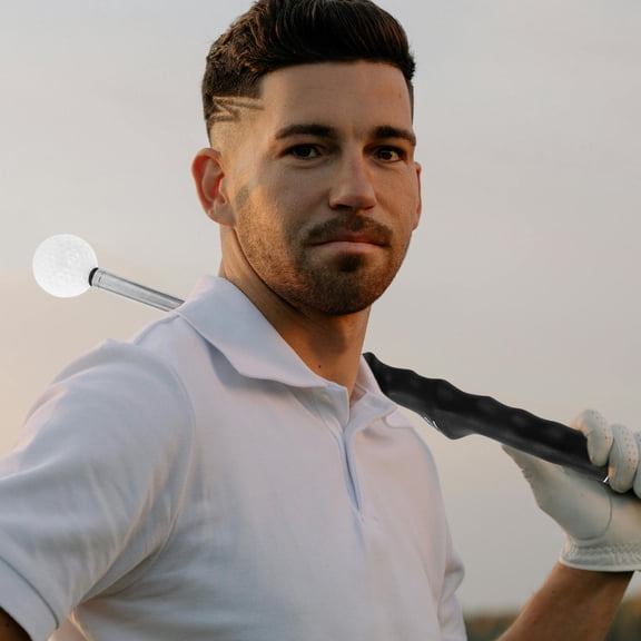 LOLIPPYY Golf Swing Trainer with Adjustable Length for Portable Swing Practice and Audible Feedback