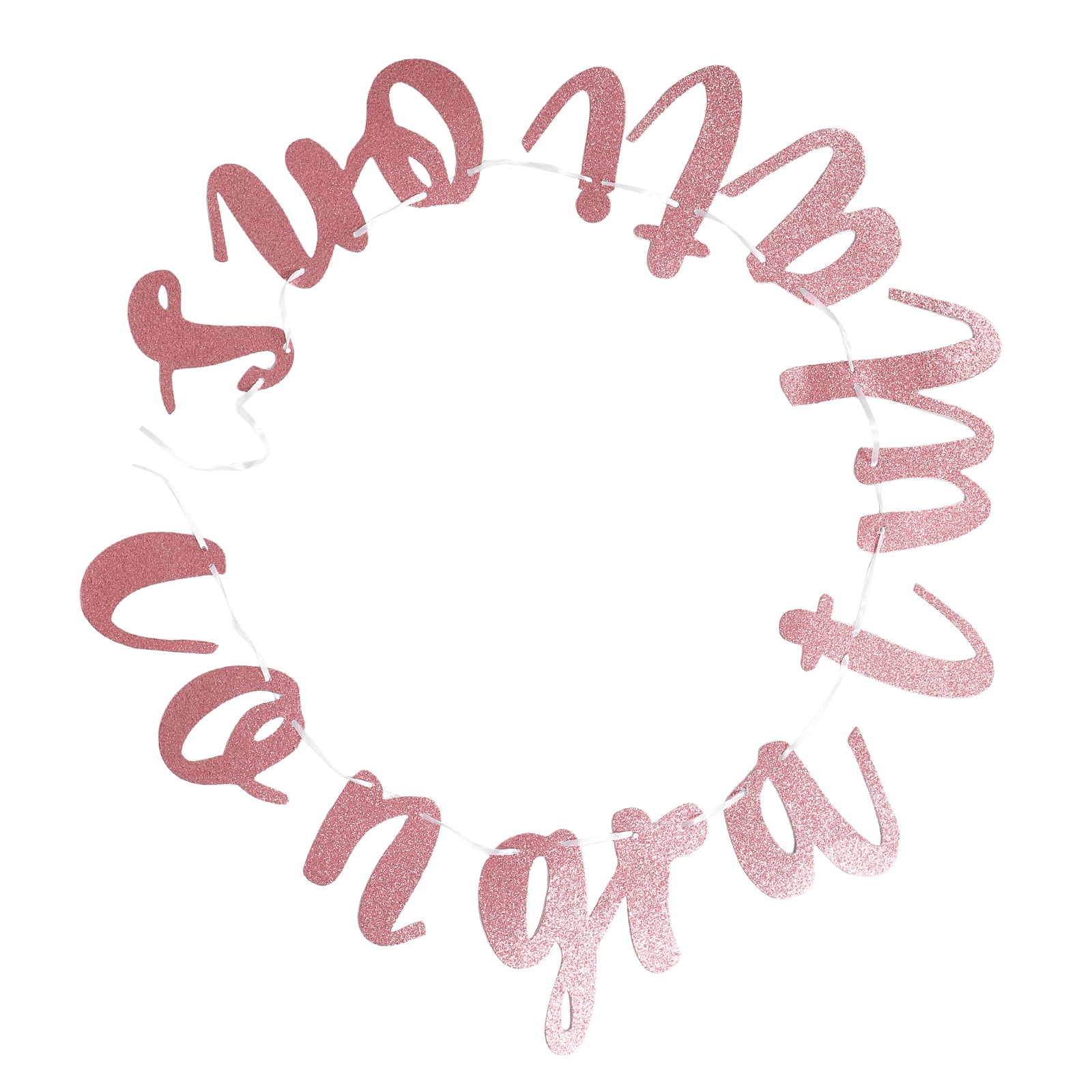 LOLIPPYY Graduation Banner Flag Graduation Party Banner Rose Gold Paper ...