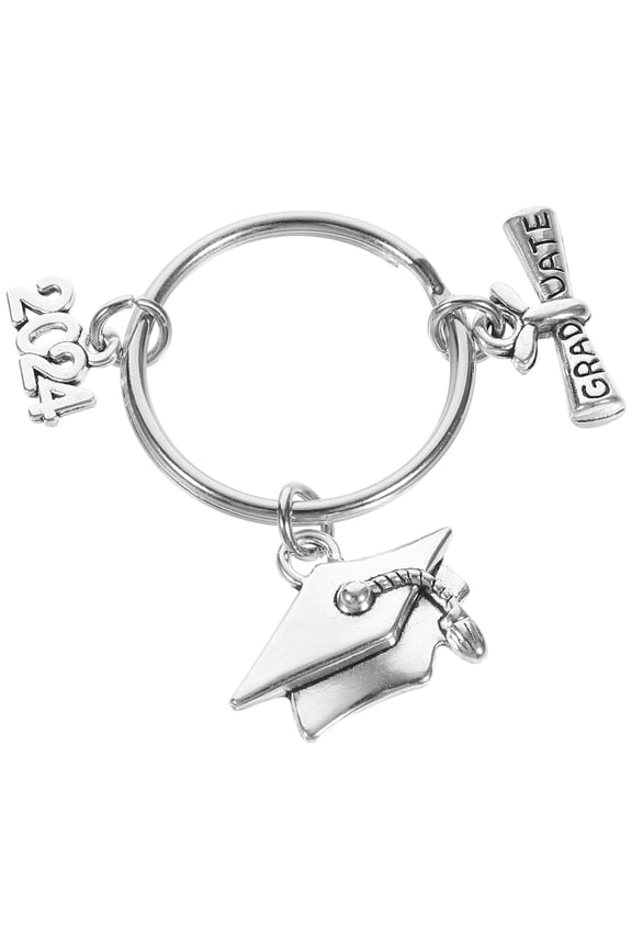 Graduation Keyring 2024 Lightweight Metal Keychain for Backpack and Bag Hanging