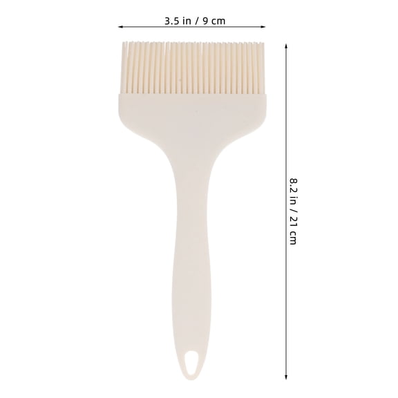 LOLIPPYY Silicone Basting Brush for Grilling and Cooking, White Grease Applicator, BBQ Brush, 1 Piece