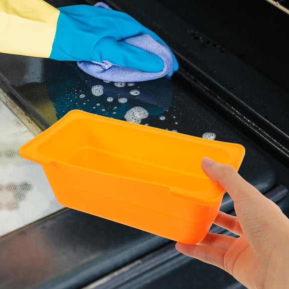 LOLIPPYY Grease Cup Liners Orange Rectangular Cooking 1Set