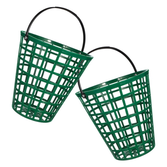 LOLIPPYY Green Plastic Golf Ball Storage Container Lightweight and Portable for Easy Collection Holds 100 Golf Balls