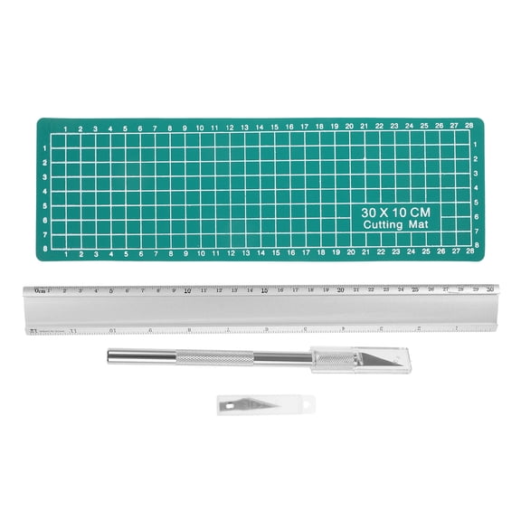 LOLIPPYY Green Rubber Cutting Mat for Crafts and Engraving Projects Safe Durable DIY Cutting Board 12x18 inches