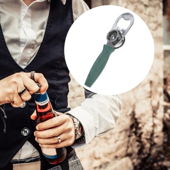 LOLIPPYY Green Stainless Steel Vial Decapper Tool for Versatile Bottle Cap Opening