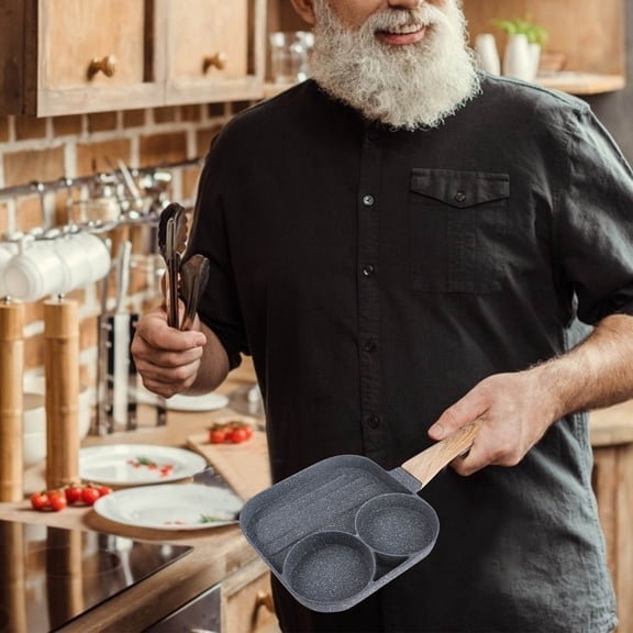 LOLIPPYY Grey Aluminium Alloy Pancake Pot Nonstick Breakfast Skillet Pan for Home