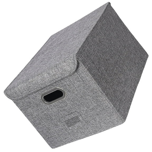 LOLIPPYY Grey Fabric Clothes Storage Bin Closet Organizer Portable Storage Container